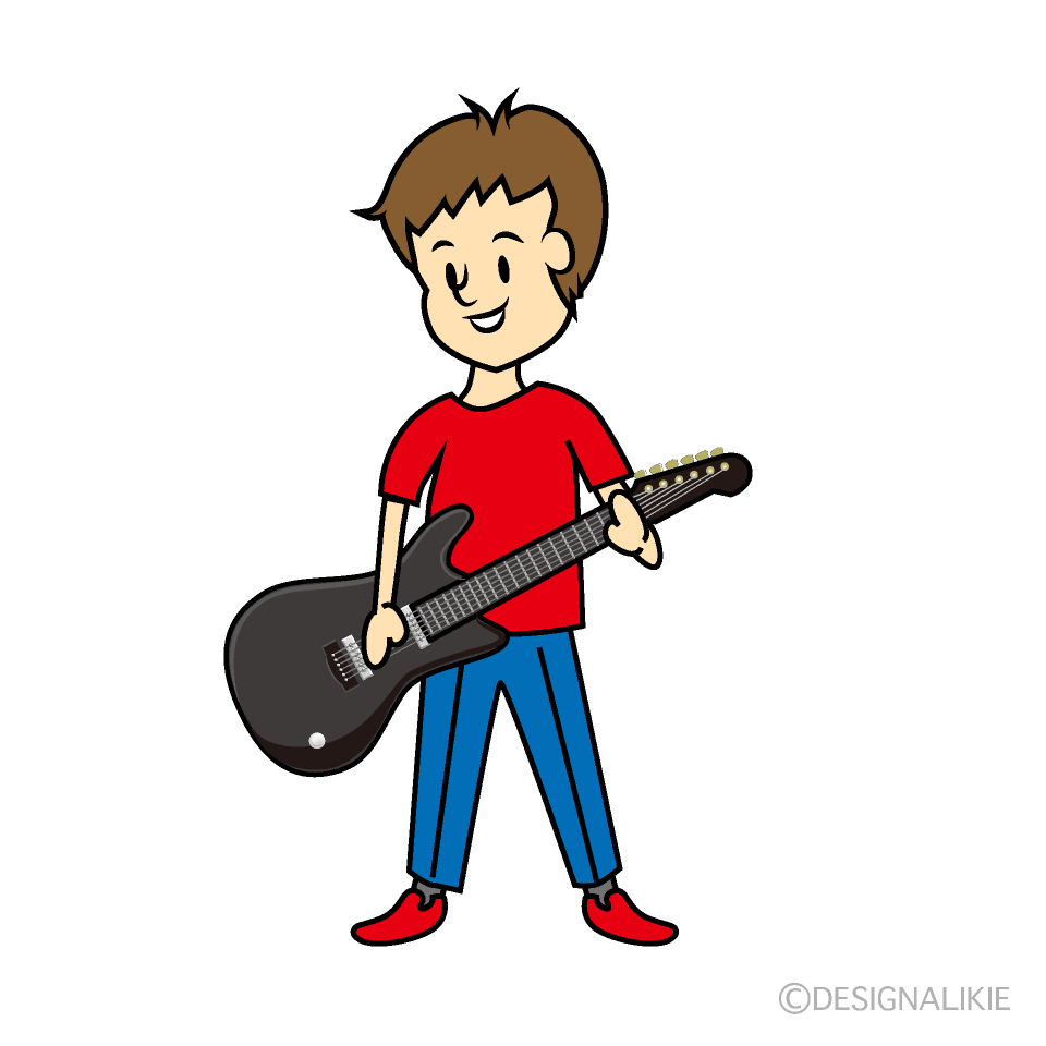 エレキギターのギタリスト