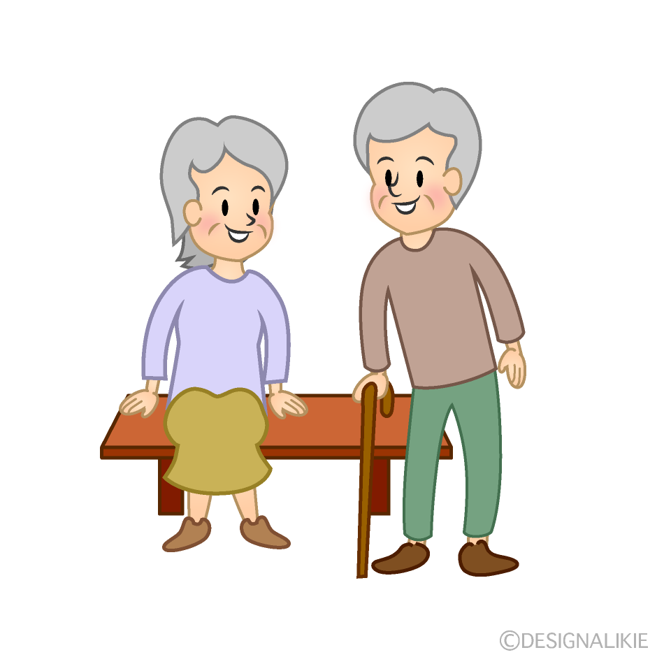 お爺さんとお婆さんの高齢者