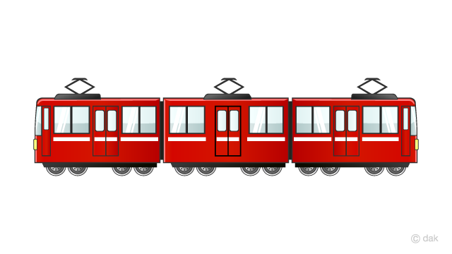 3両編成の京浜急行電車