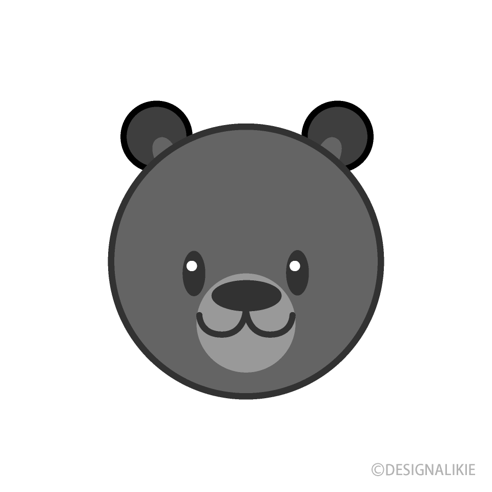 可愛いクマの顔