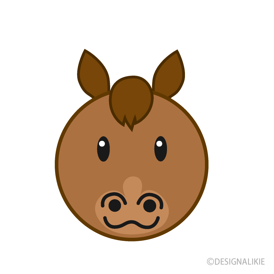 可愛い馬の顔