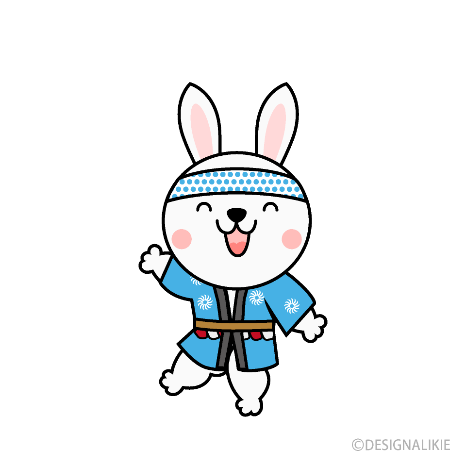 お祭りのうさぎ