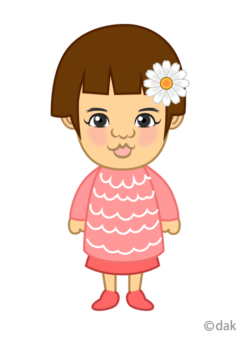 2歳の可愛い女の子（似顔絵）