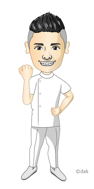 男性マッサージ師（似顔絵）