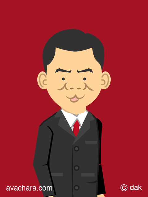 サラリーマン部長（似顔絵）
