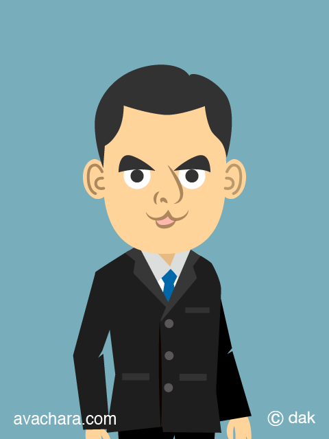 公務員サラリーマン課長（似顔絵）