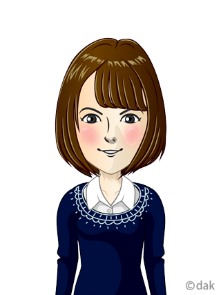 20代女性OL（似顔絵）