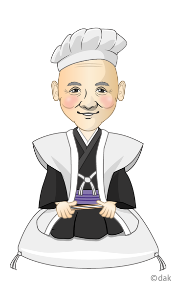 卒寿・白寿・紀寿祝いのお爺ちゃん（似顔絵）