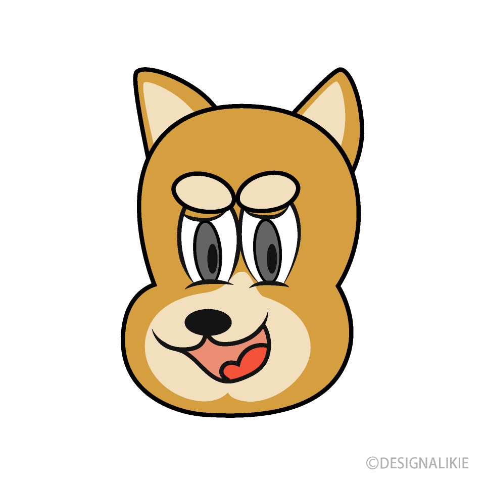 柴犬キャラクターの顔