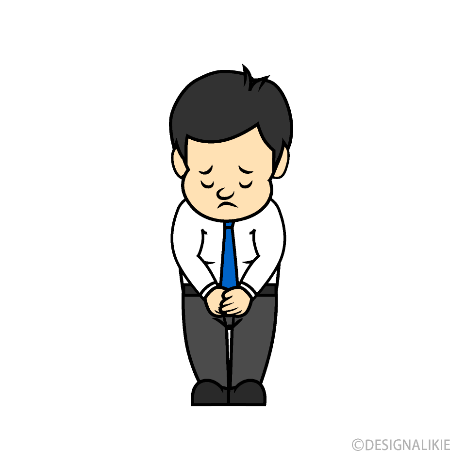 謝る会社員