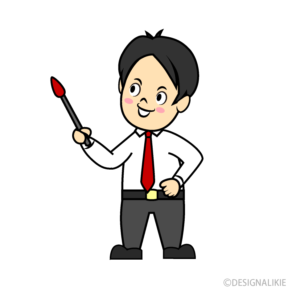 プレゼンテーションする男性