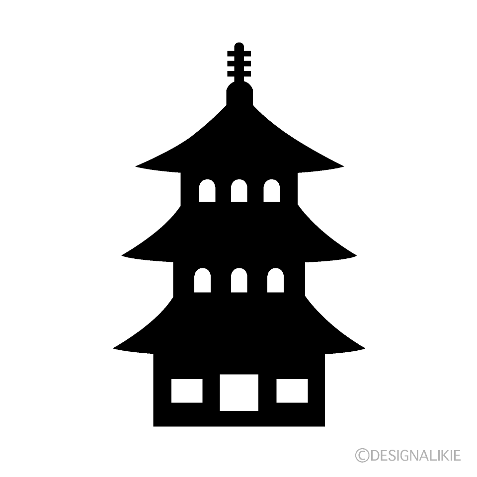 三重塔の寺マーク