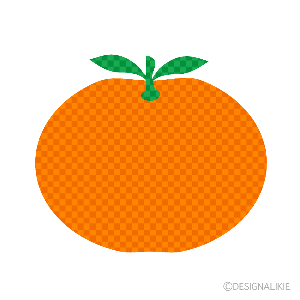 みかん（チェック柄）
