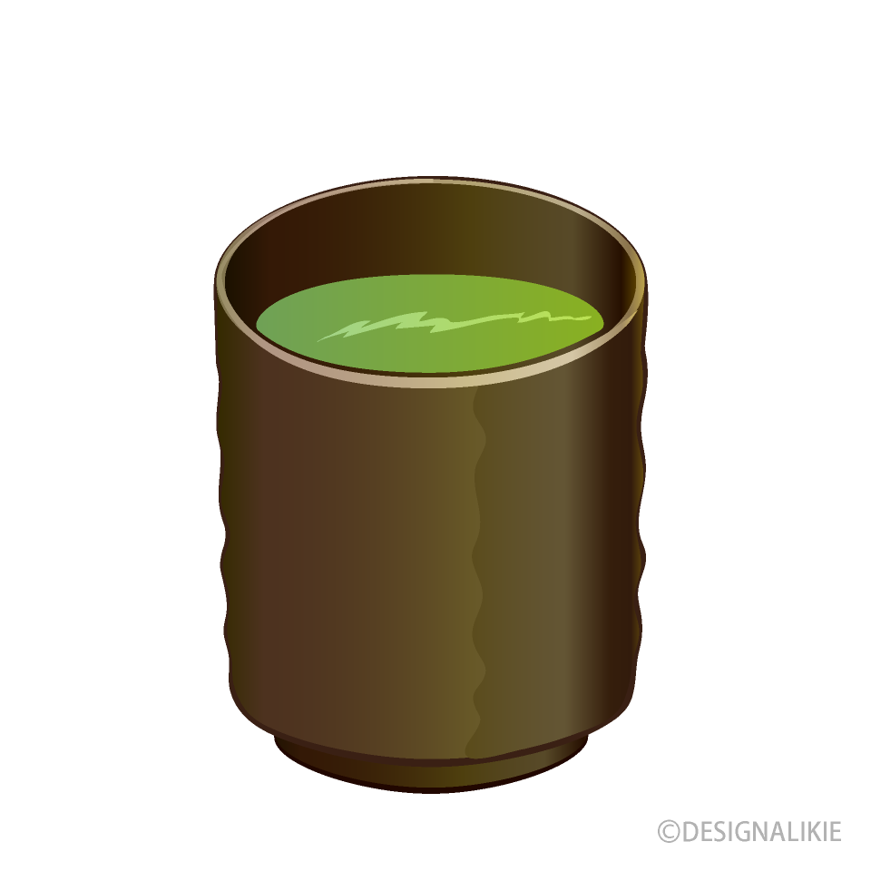 湯呑みの緑茶