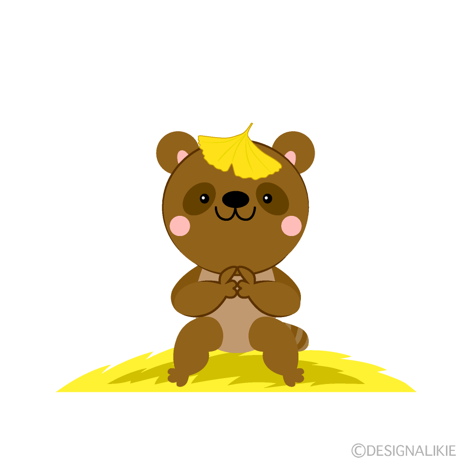 タヌキとイチョウ