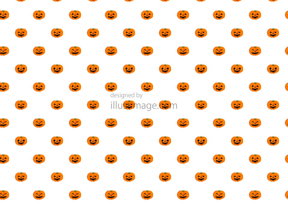 ハロウィンカボチャの白色壁紙