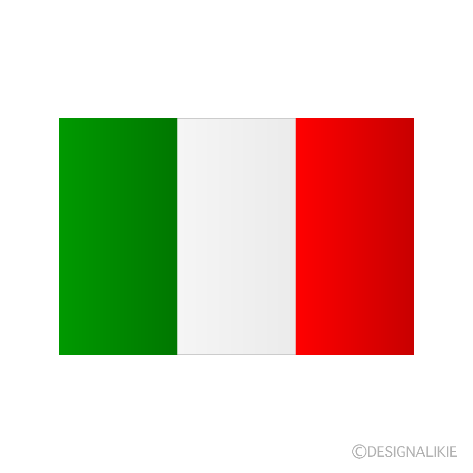 イタリア国旗イラストのフリー素材｜イラストイメージ