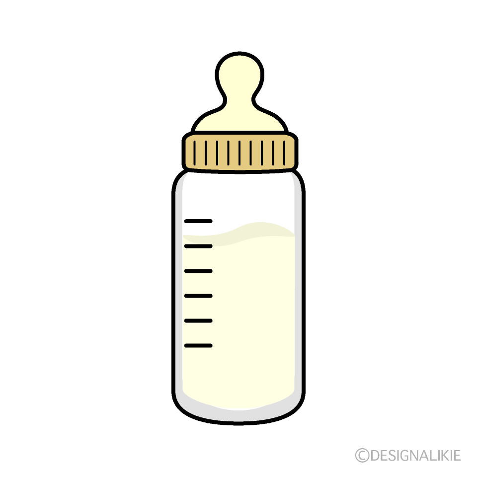 ミルクの入った哺乳瓶