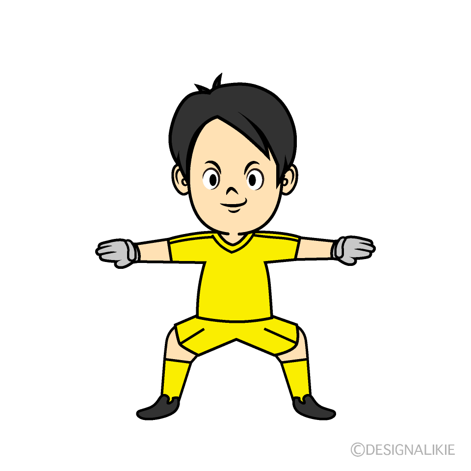 ゴールを守るキーパー