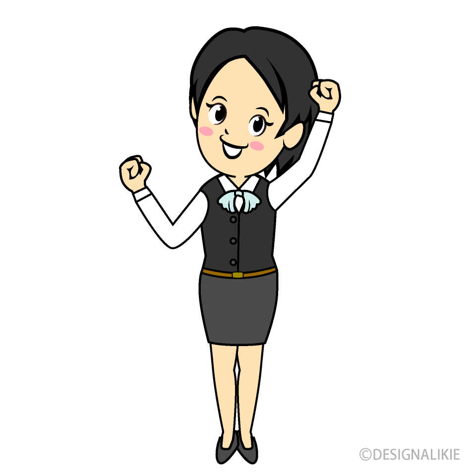 元気な受付女性