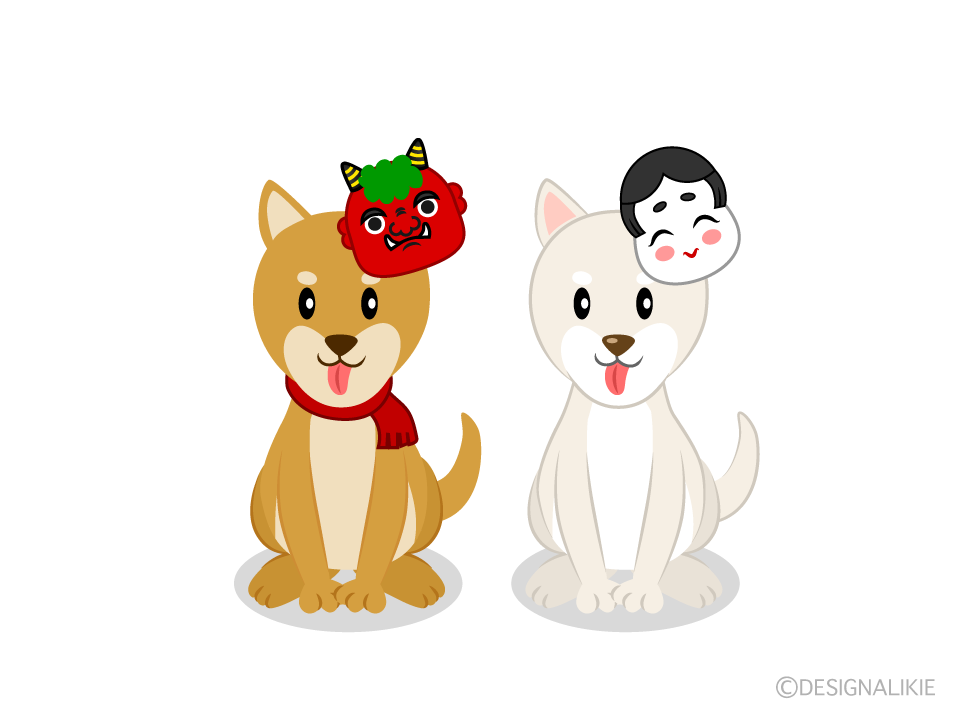 節分の犬