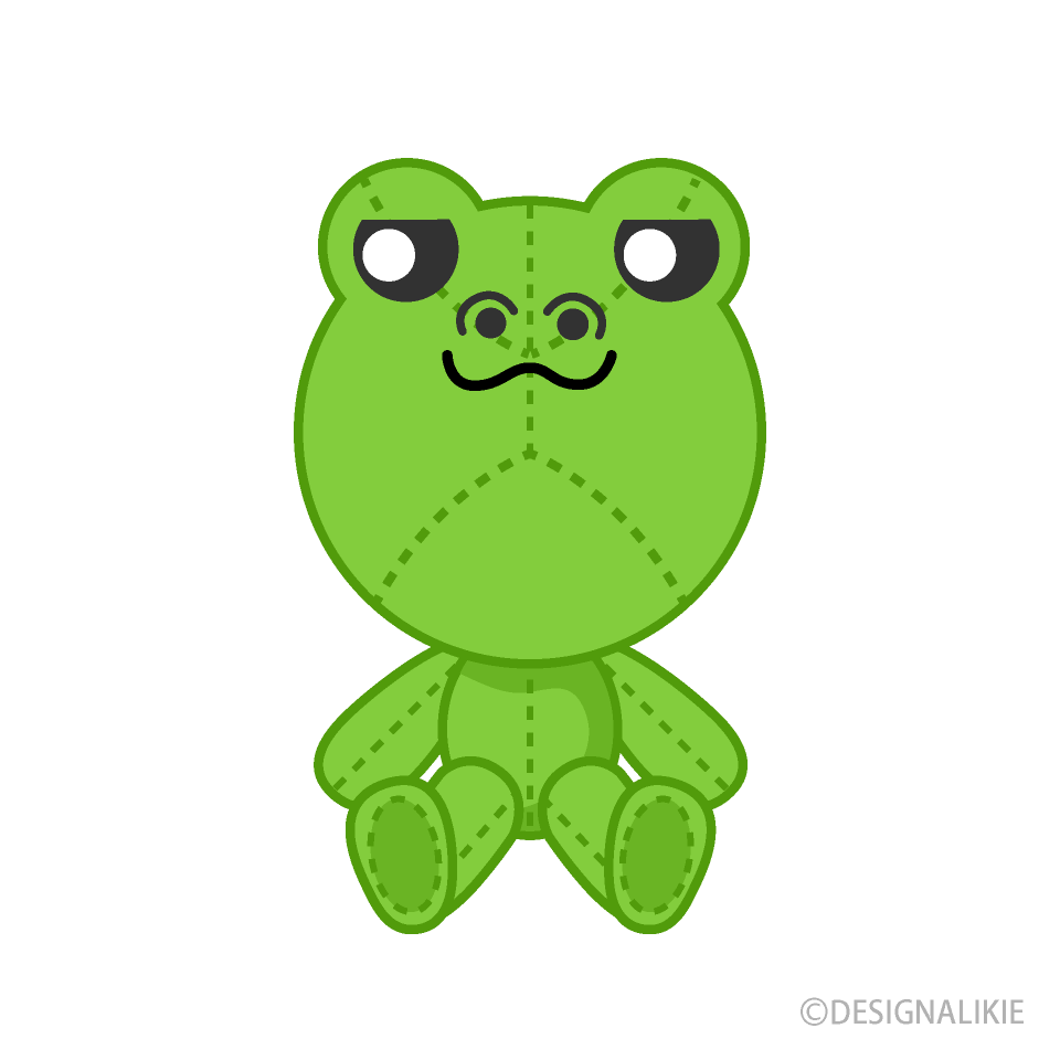 カエルのぬいぐるみ
