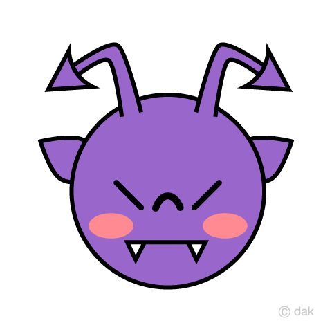 ばい菌キャラクターの顔