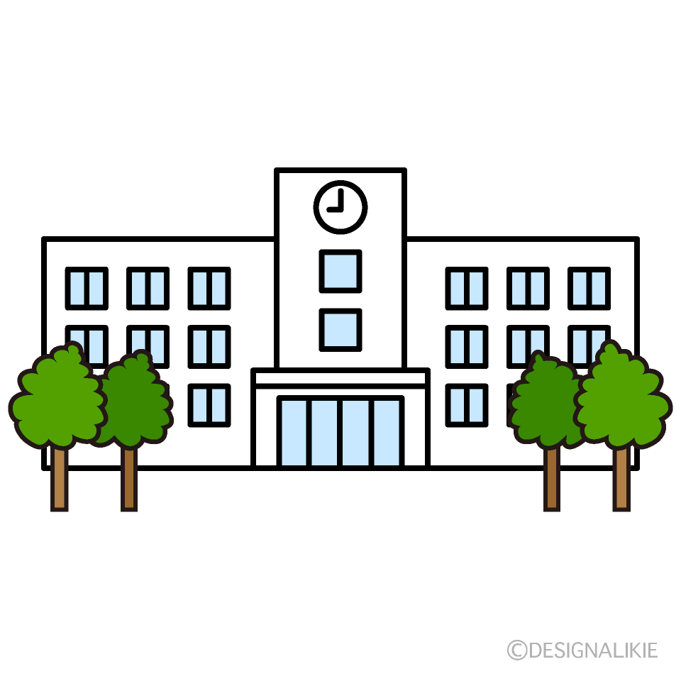 学校の校舎正面