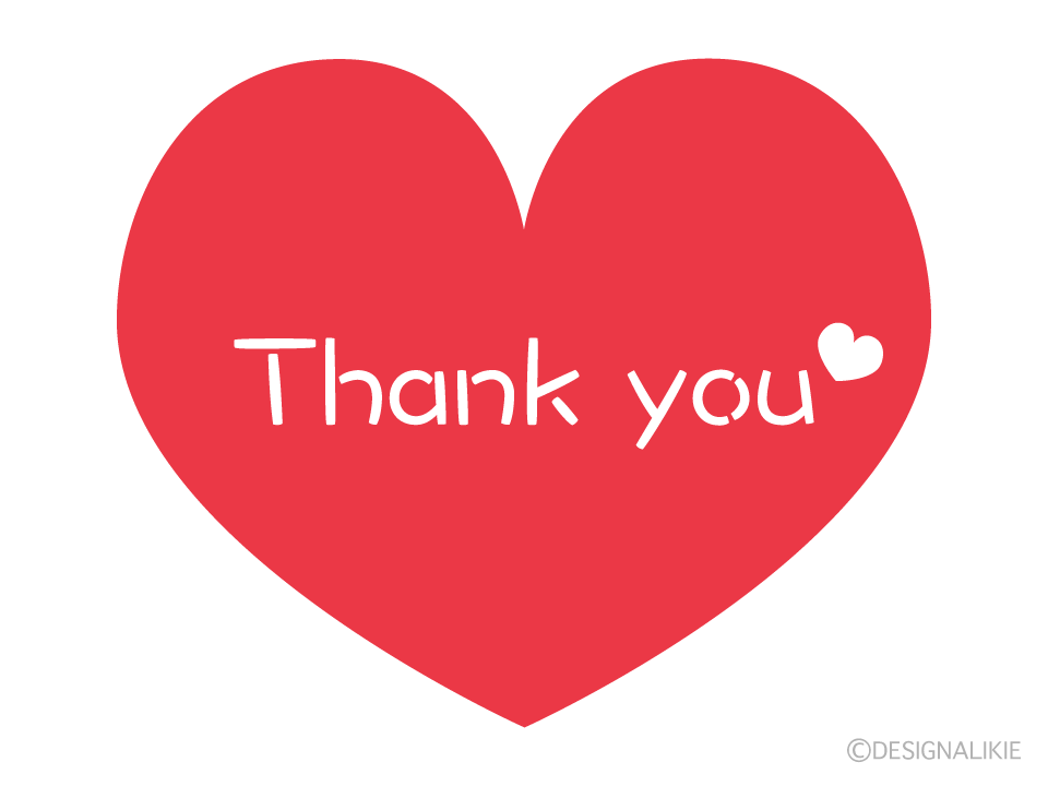Thank you！ハートマーク