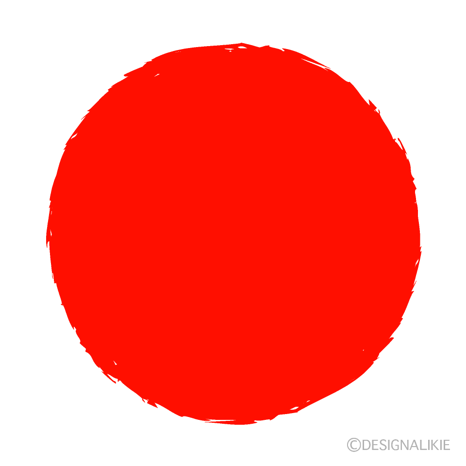 ラフな赤丸