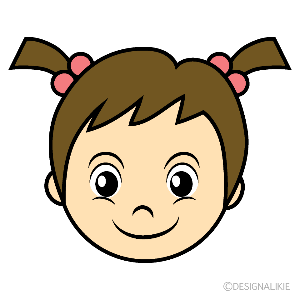 女の子幼児の顔
