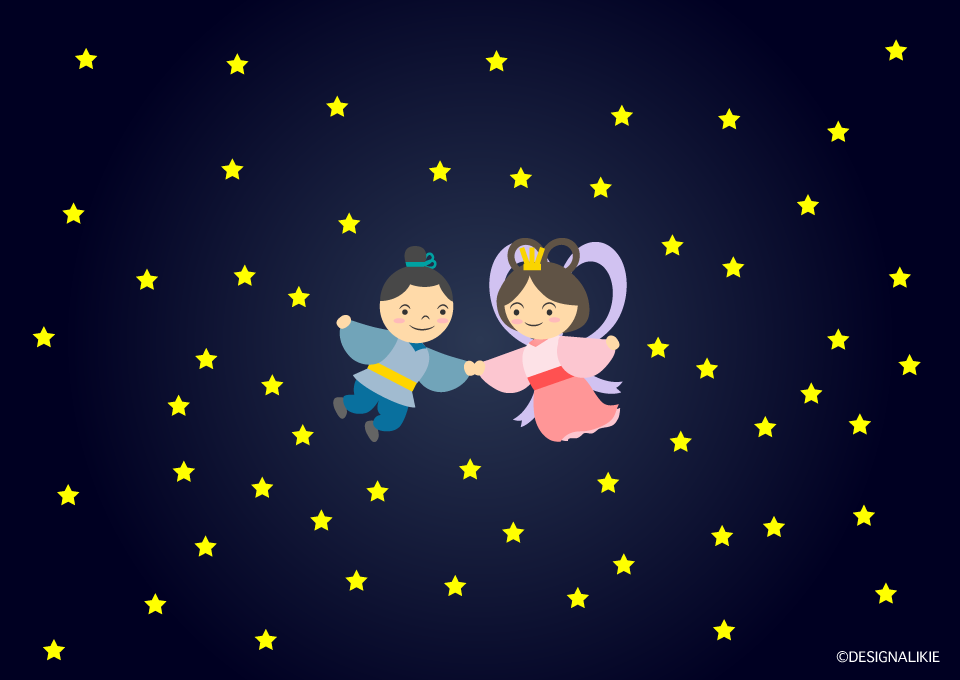 星空の織姫と彦星