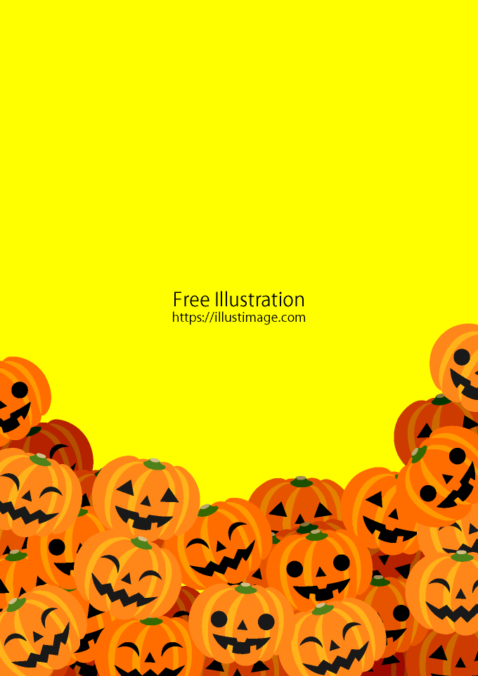 山積みのハロウィンカボチャポスター用