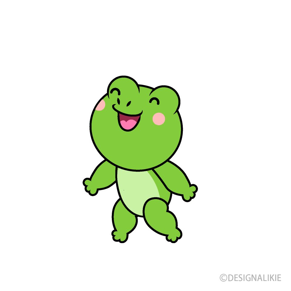 歩くカエルキャラ