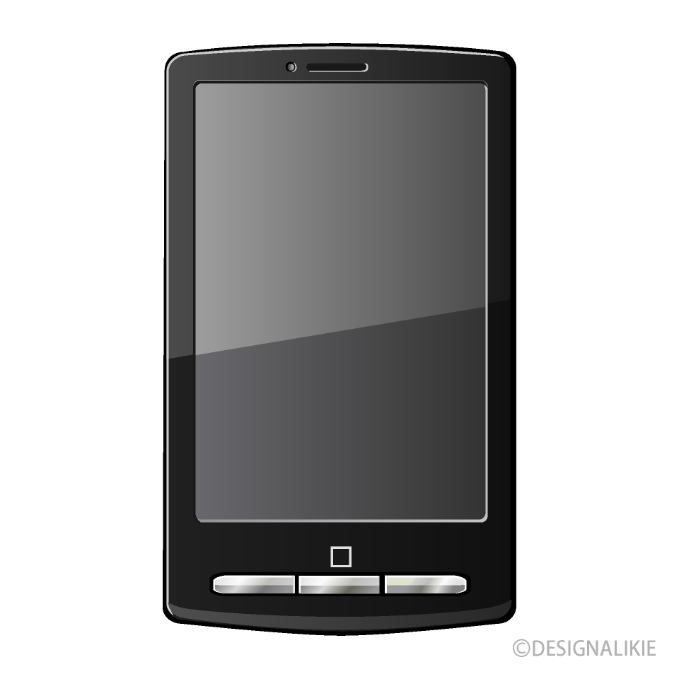 黒色のスマートフォン