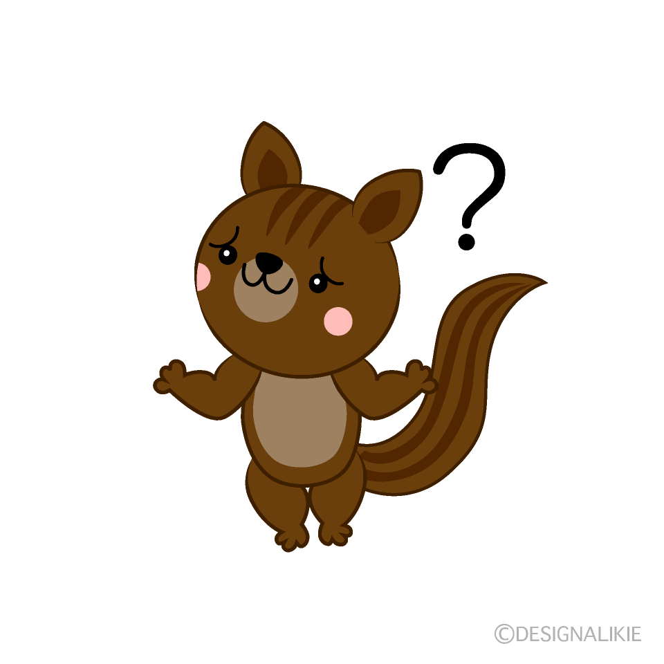 わからないジェスチャーするリス