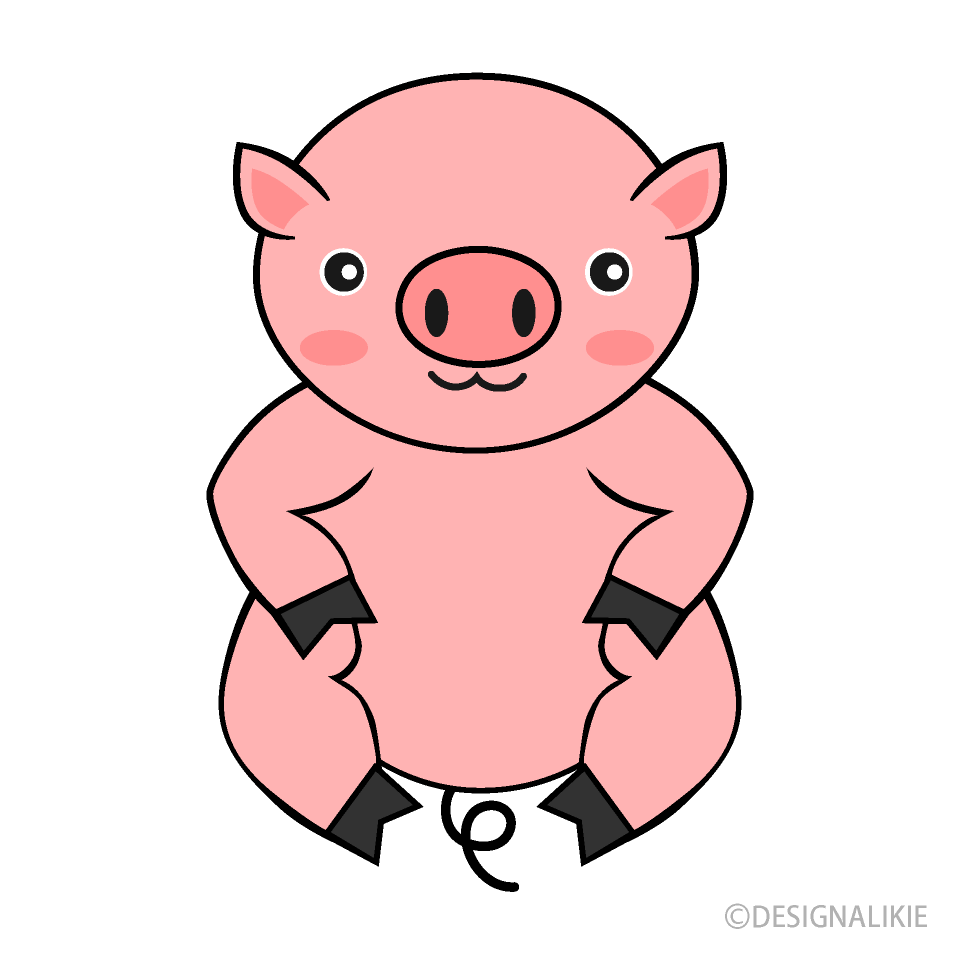 かわいい豚