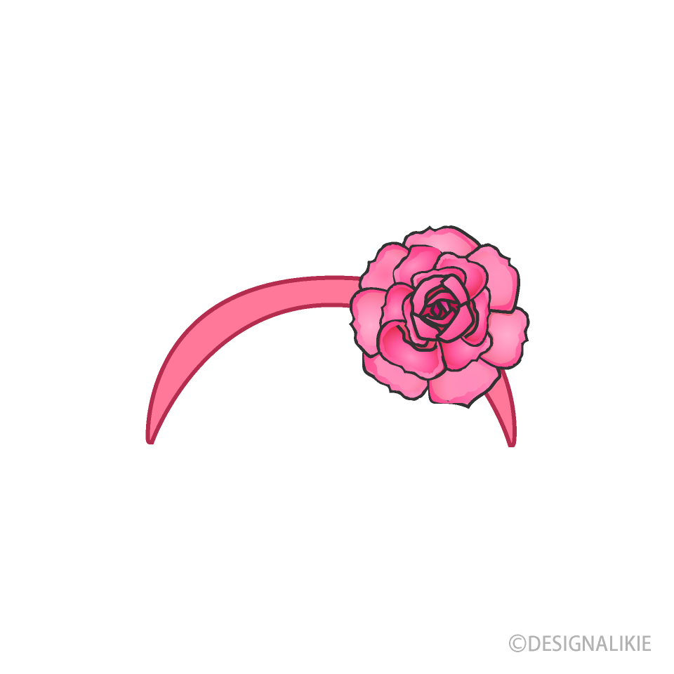 バラの花カチューシャ