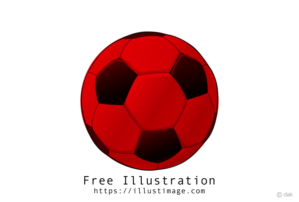 サッカーボールの日本国旗