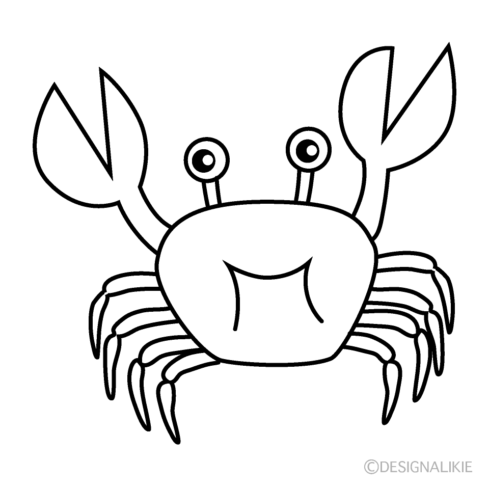 カニ（線画）