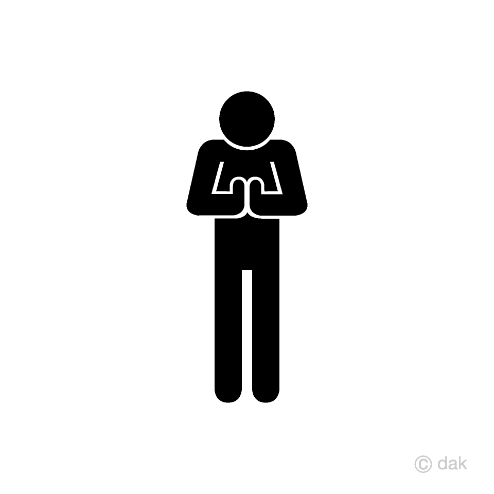 お願いする人のピクトグラム
