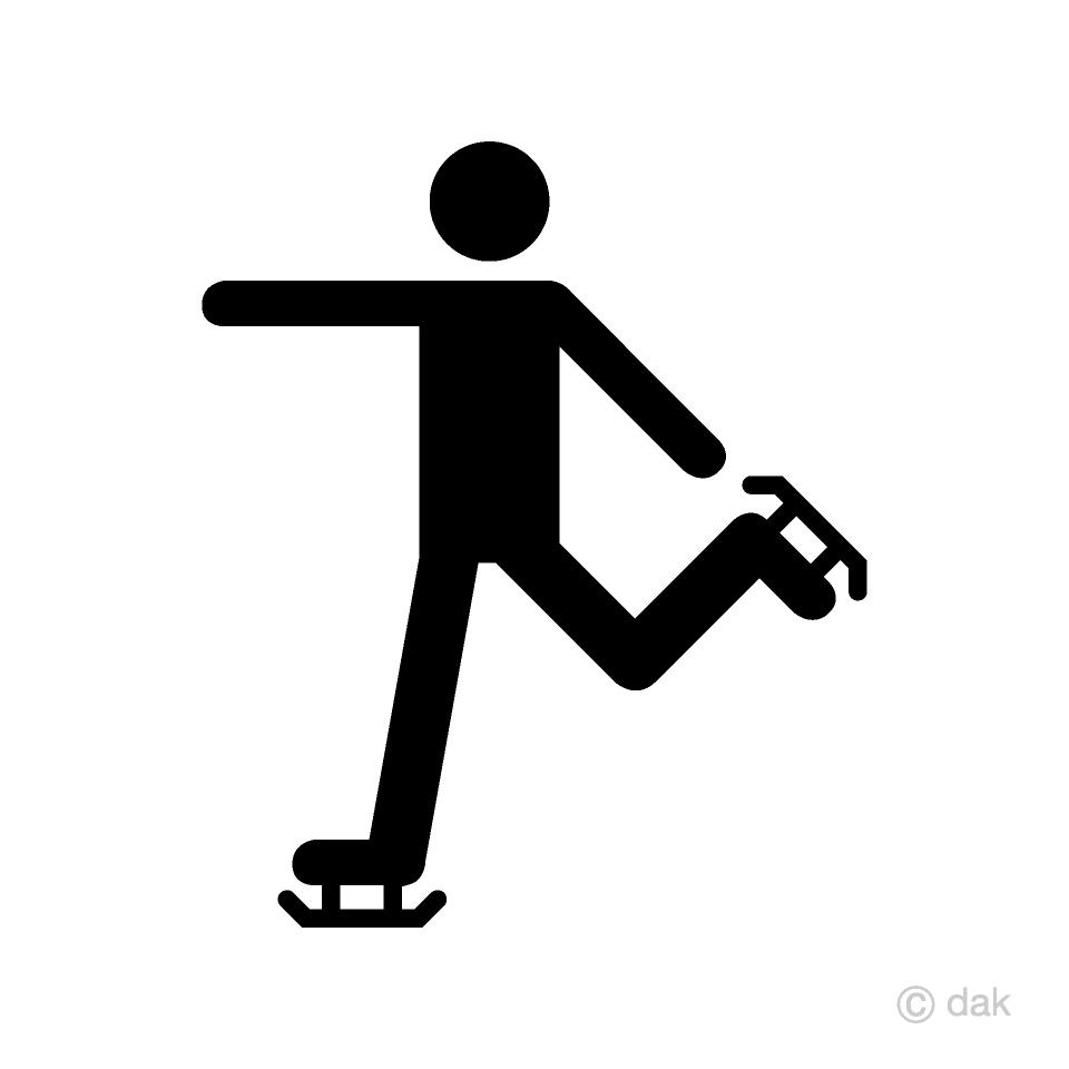 スケートする人のピクトグラム