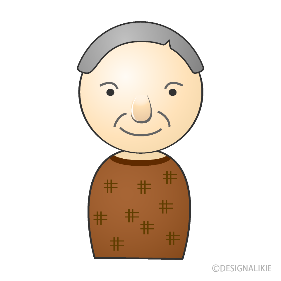 おじいさんの人アイコン