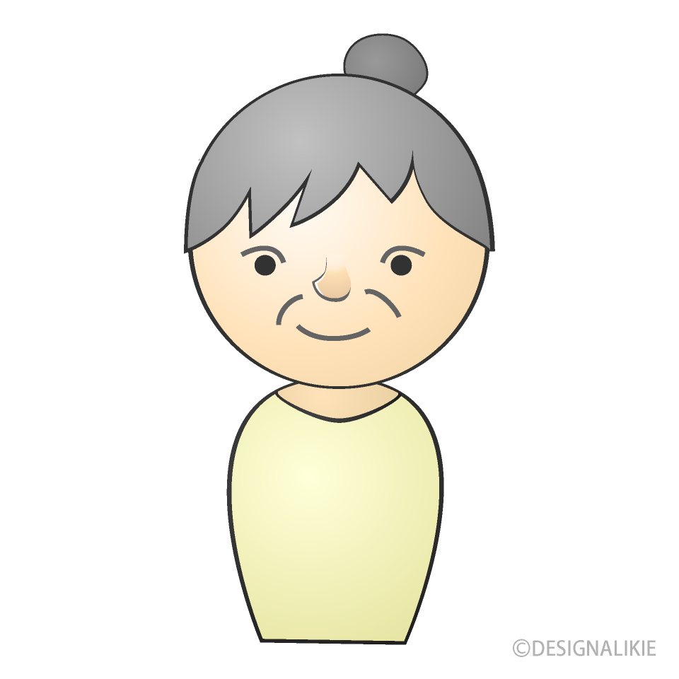 おばあさんの人アイコン