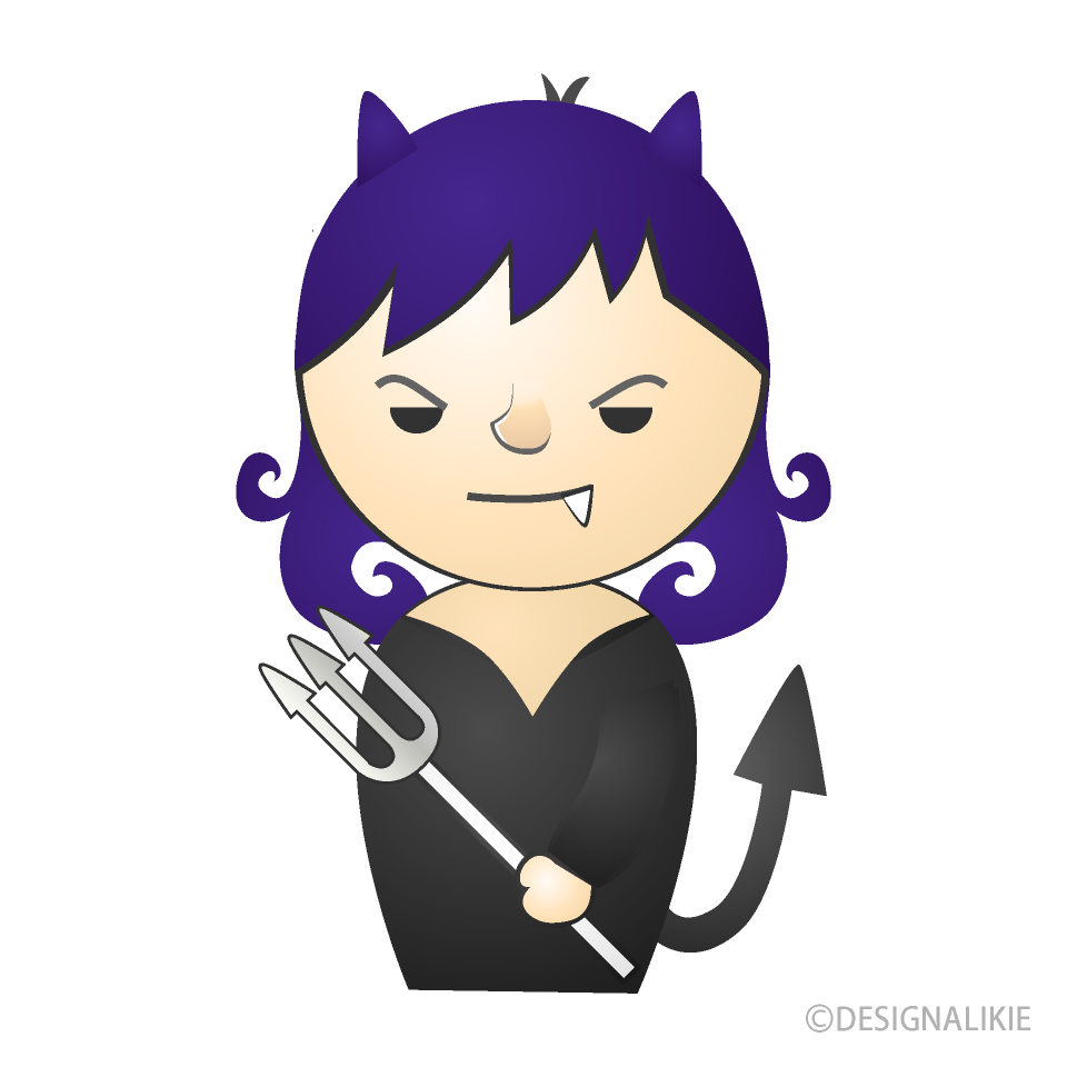 可愛い悪魔の人アイコン