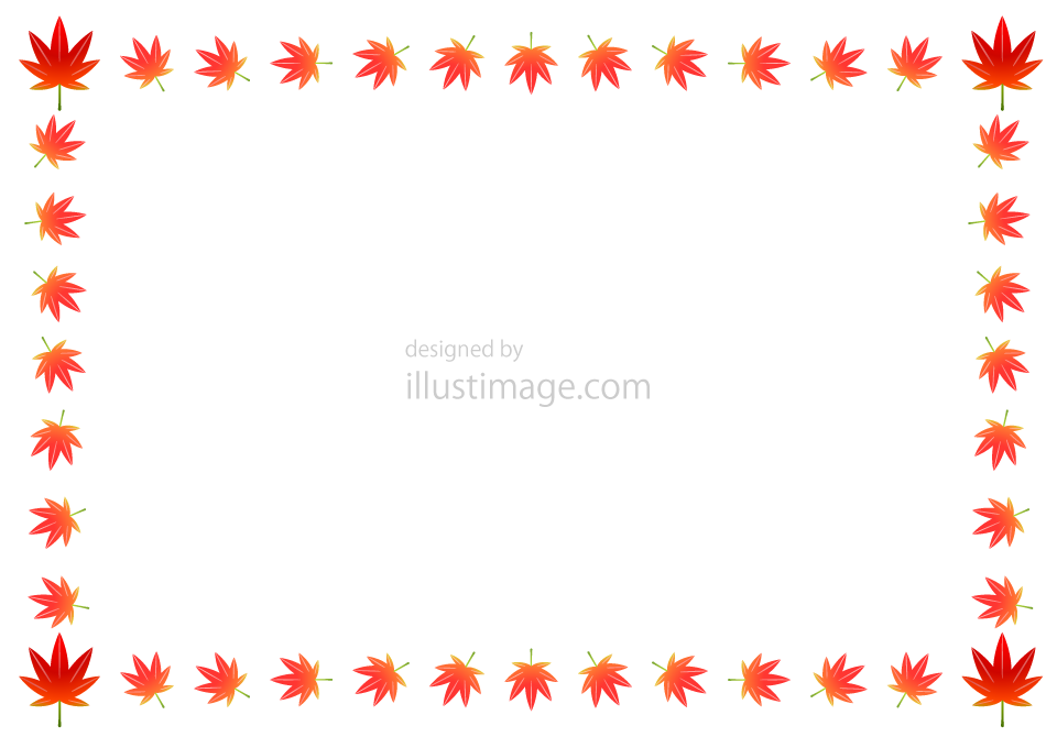紅葉の枠