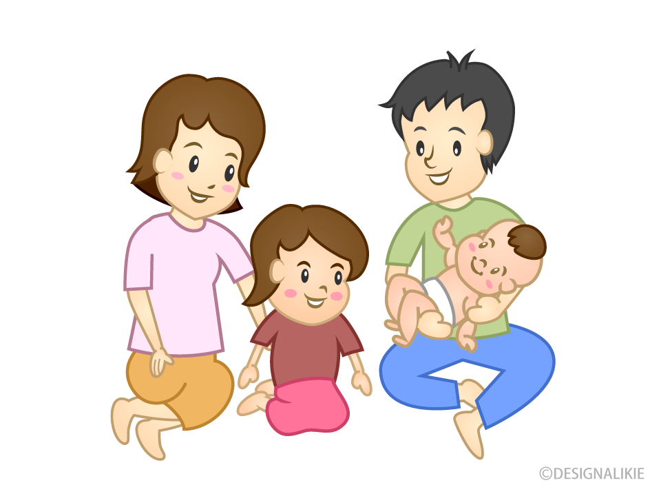 赤ちゃんと家族