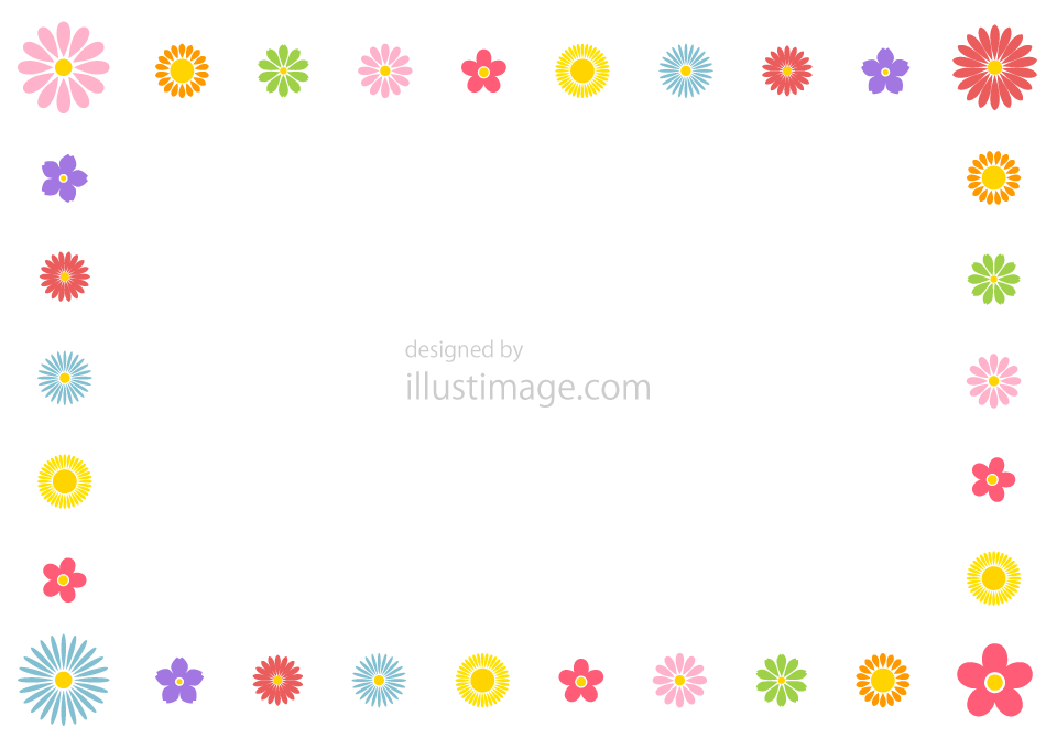 可愛い花の枠