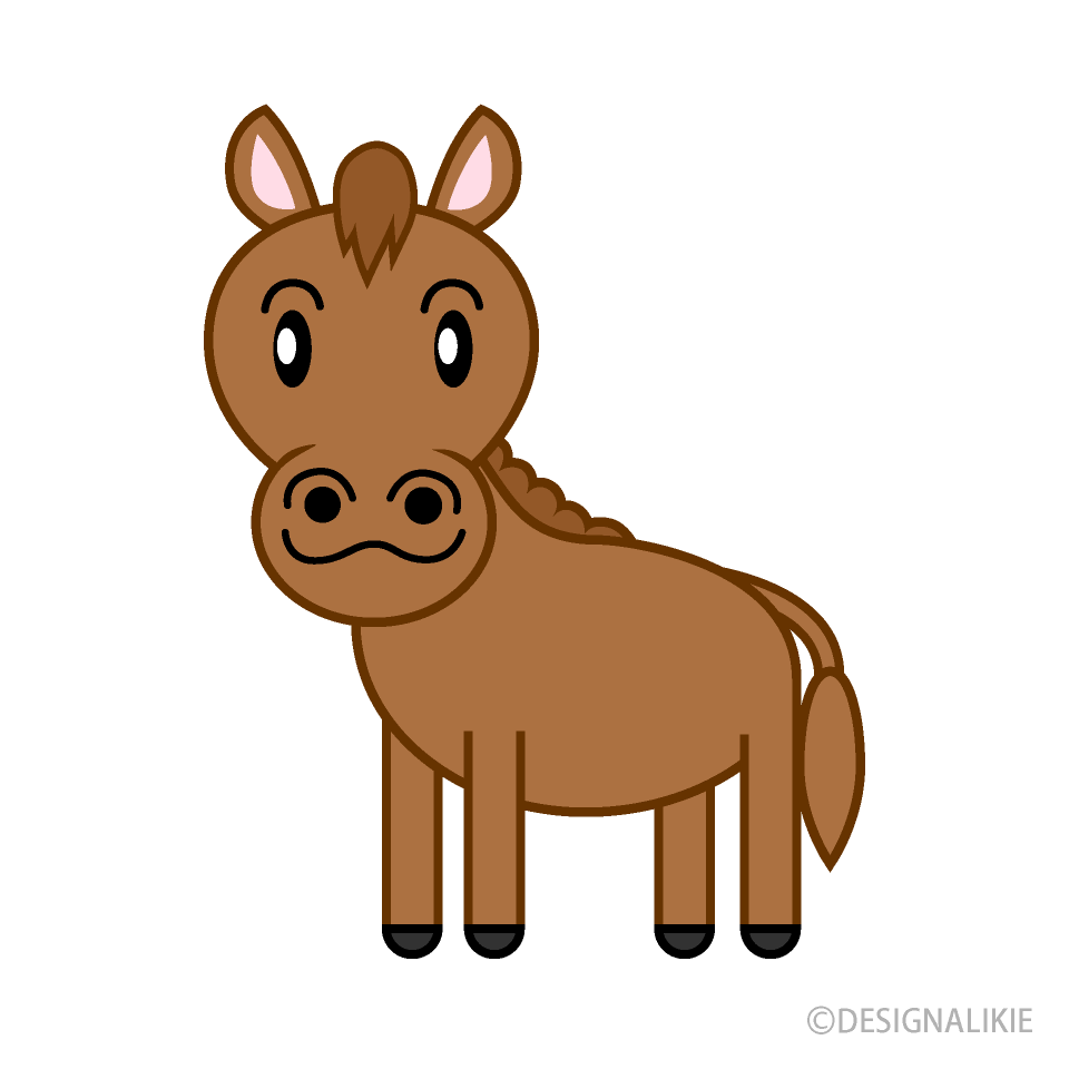 かわいい馬キャラクター