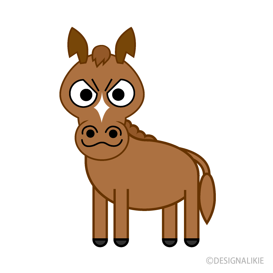 男らしい馬キャラ